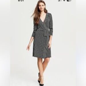 Banana Republic Gemma Printed Wrap Dress